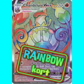 Chandelure Vmax - Rainbow kort