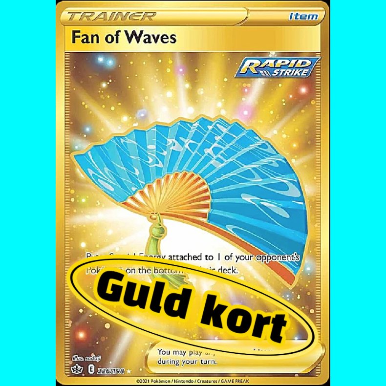 Fan of Waves - Guld Kort