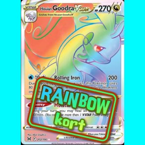 Hisuian Goodra Vstar - Rainbow kort