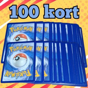 100 pokemonkort 