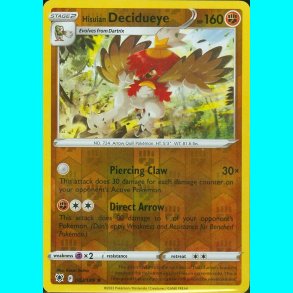 hisuian Decidueye - reverse Holo