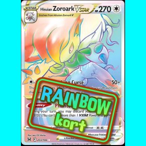 hisuian Zoroark Vstar - Rainbow kort