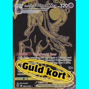 shadow rider Calyrex Vmax - Guld Kort
