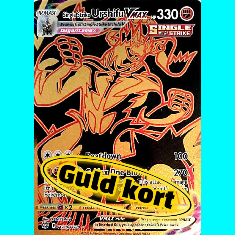 single strike Urshifu Vmax - Guld Kort